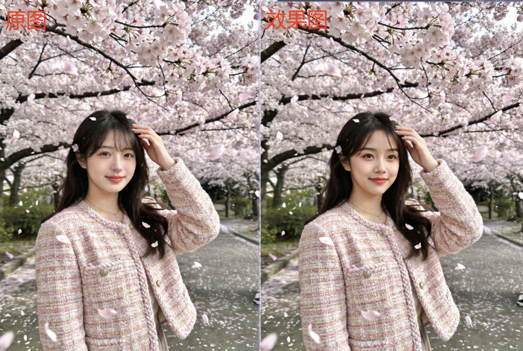 AI换脸功能对比图