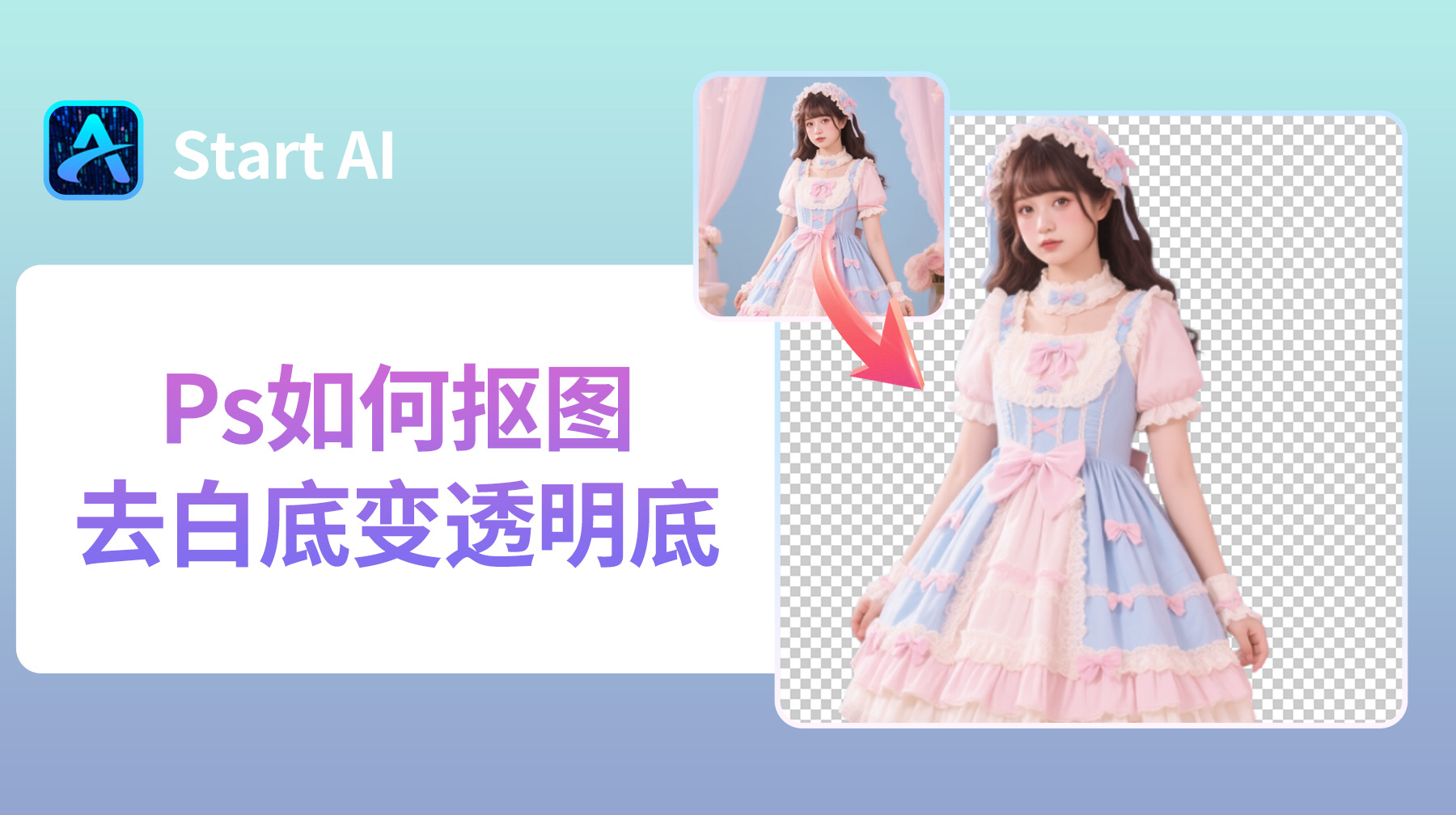 Ps如何抠图去白底变透明底？3 种超实用方法轻松搞定！