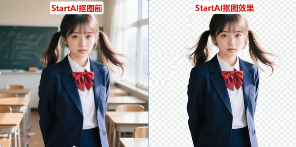 使用StartAI插件抠图去背景