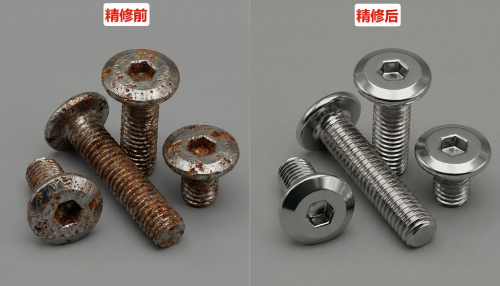 PS插件StartAI精修金属产品前后效果