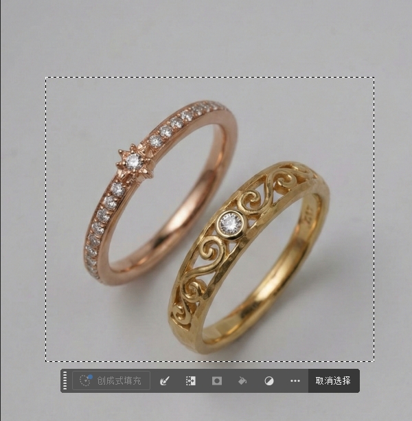 用PS的「矩形工具」或者「套索工具」建立选区