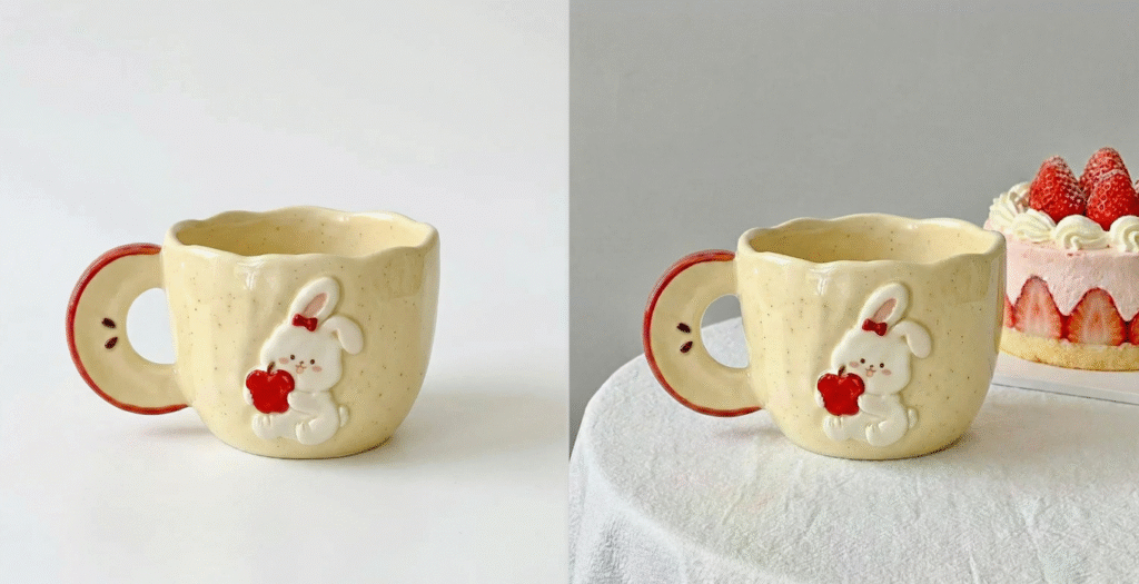 PS 如何更换图片背景效果对比图