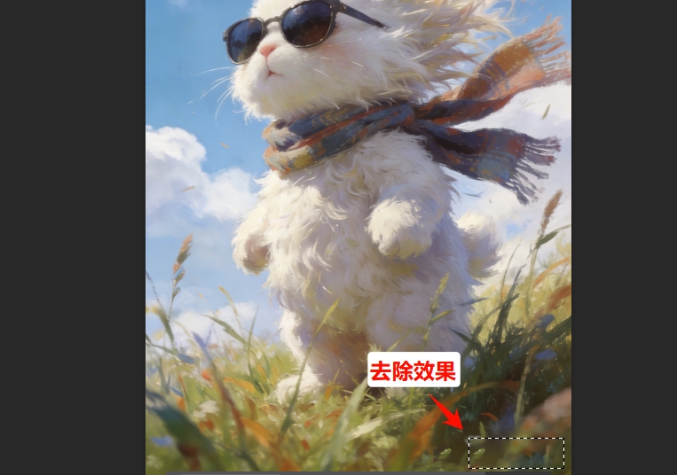 内容识别填充去即梦水印效果