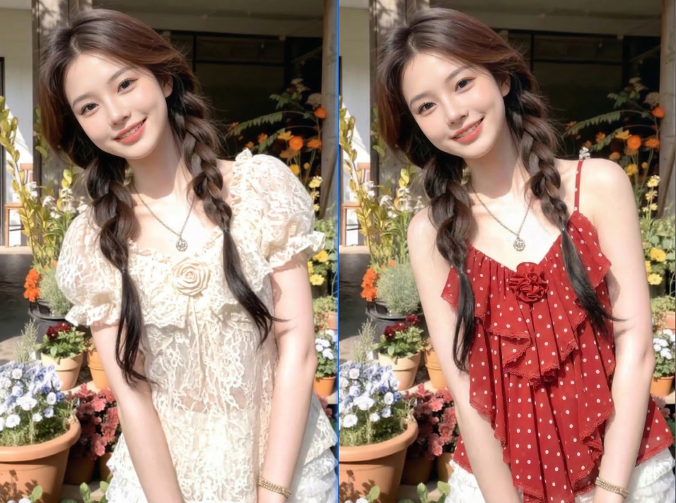 确认所有设置无误后，点击插件界面的「生成」按钮的对比图