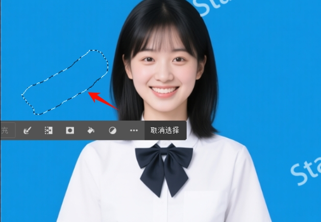 内容识别填充去水印效果