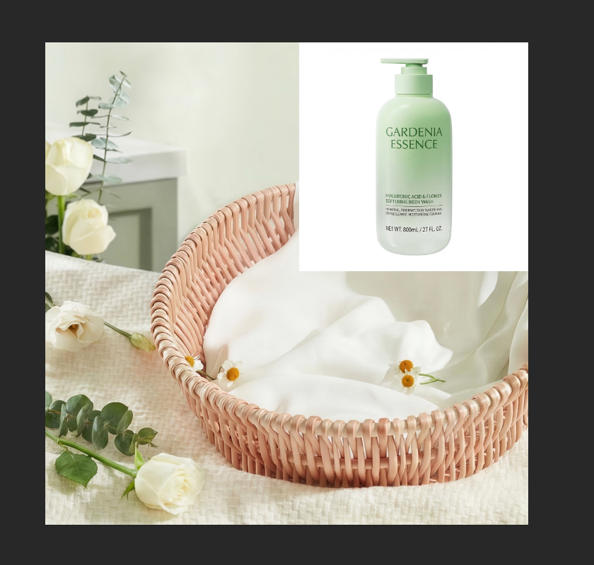 在Ps中同时打开产品图和背景图，或将产品图作为图层叠加在背景图上方