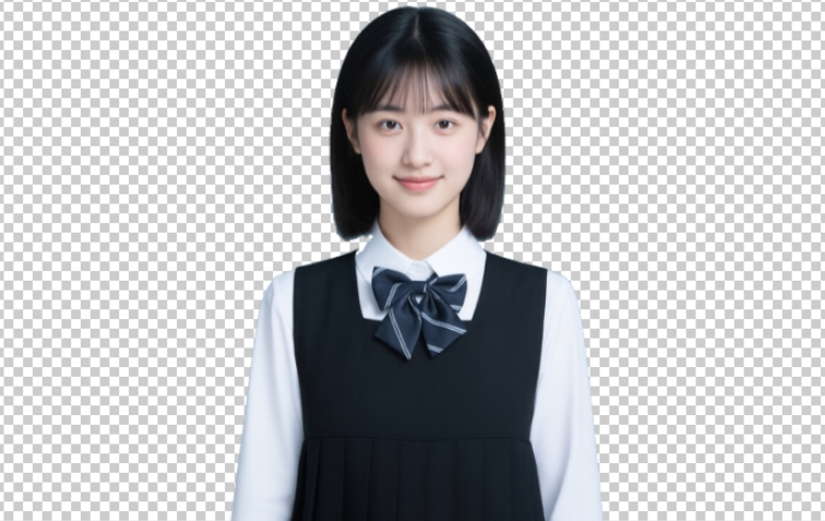 按下【Delete】键删除背景