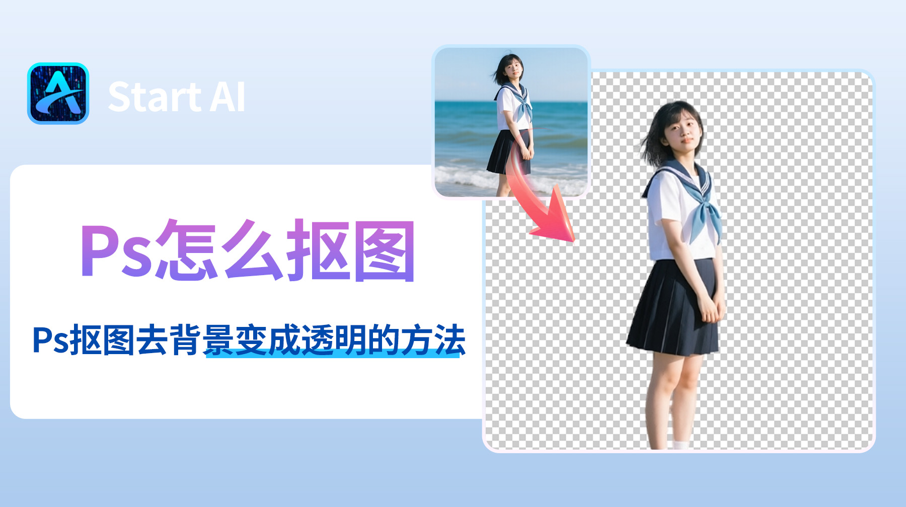 Ps怎么抠图？Ps抠图去背景变成透明的4种方法