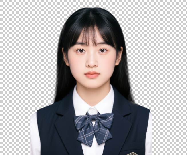 快速选择工具抠人像的效果