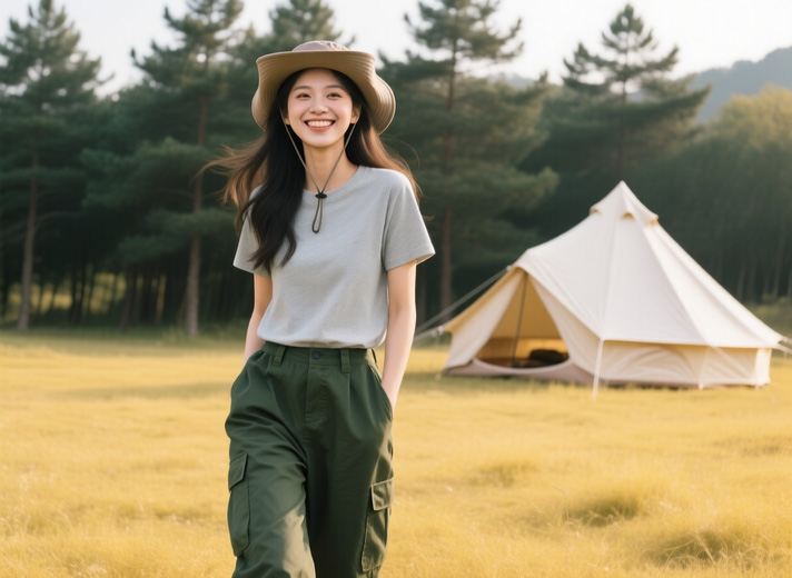 生成人物户外场景