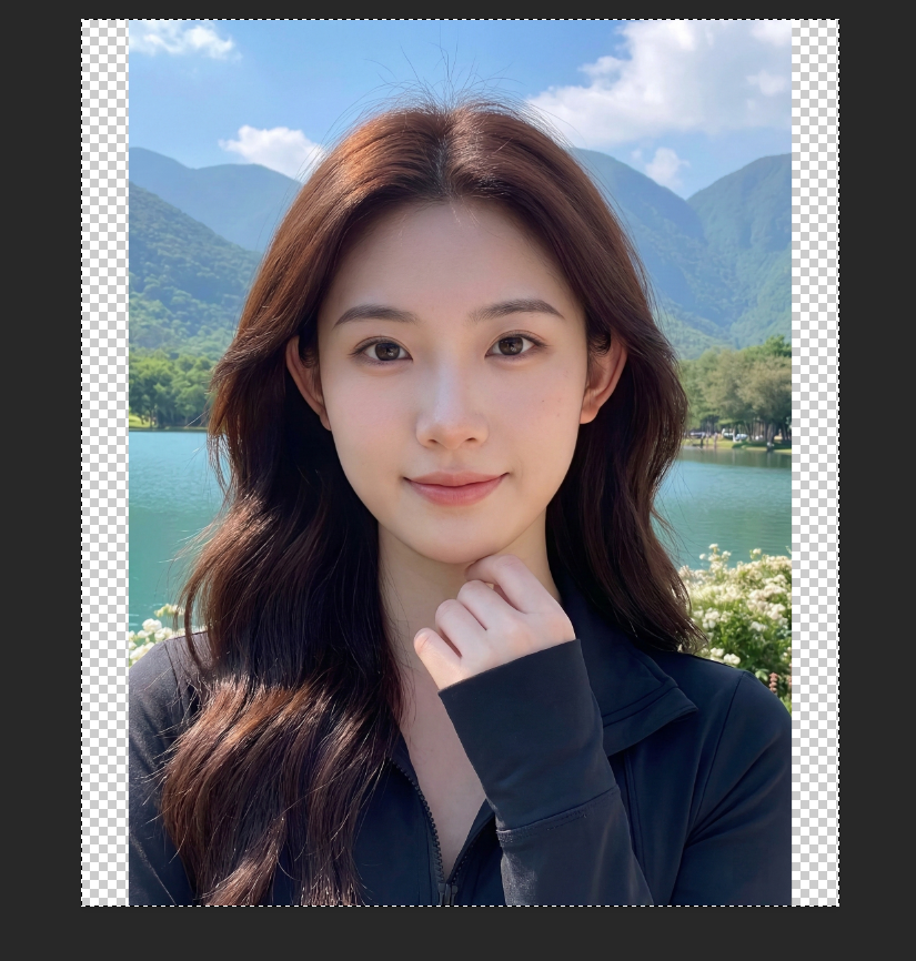 准备人像原图,打开PS