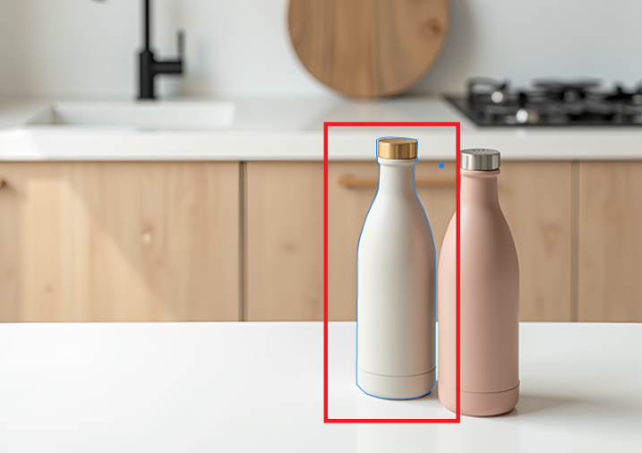 用钢笔工具,沿着主体边缘点击创建锚点