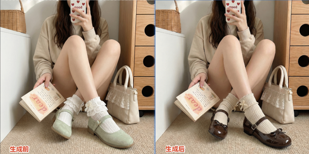 PS 怎么3步给模特换鞋效果展示