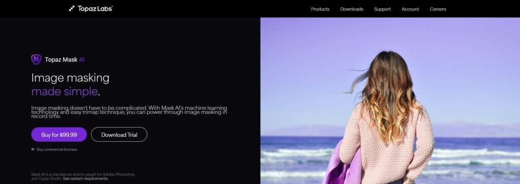 Topaz Mask AI，高精度抠图必备PS插件