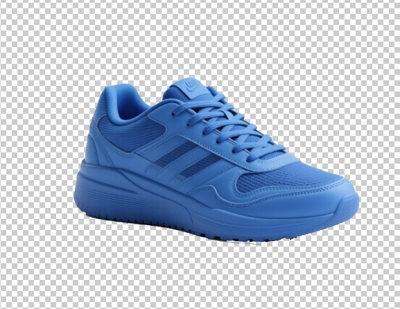 按Delete键删除图片的白色背景区域