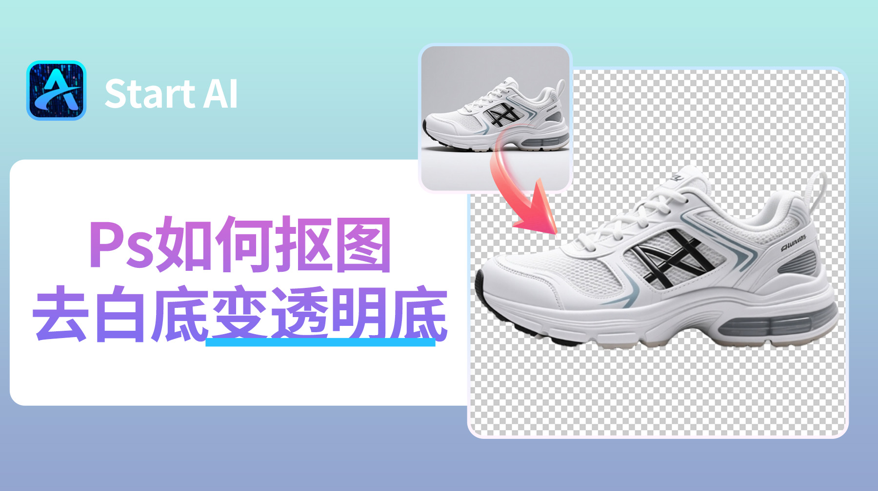 Ps如何抠图去白底变透明底？4 种方法快速去白底