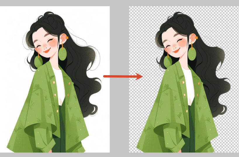 快速选择工具前后对比