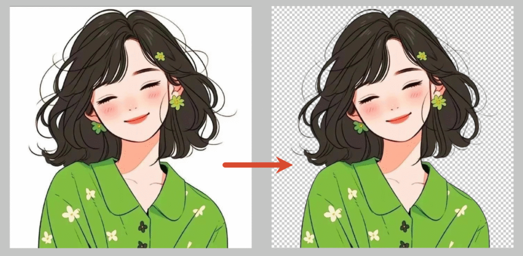 钢笔工具抠图前后对比