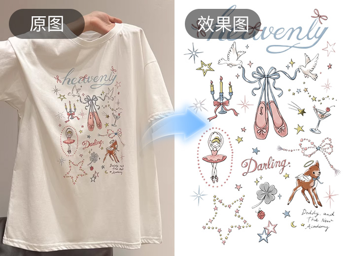 NanoBanana提取印花