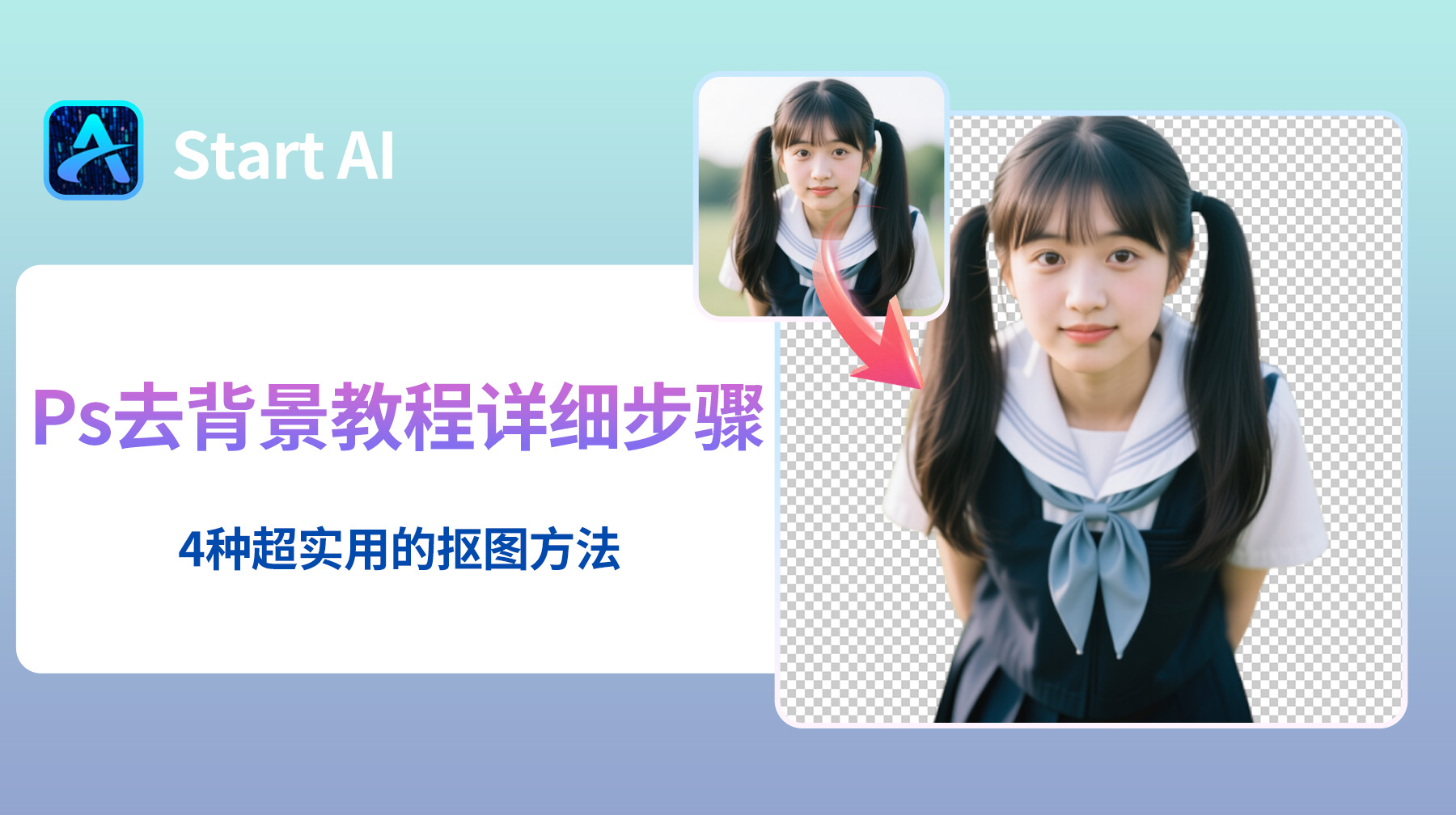 Ps去背景教程详细步骤，4种超实用的抠图方法