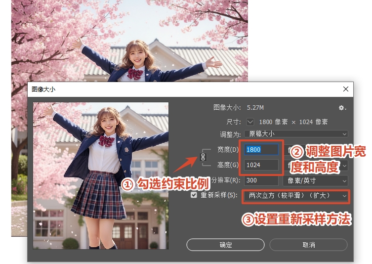 图像大小功能调整图片大小