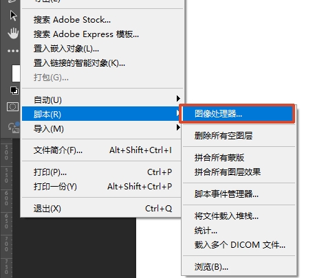 在PS打开图像处理器功能