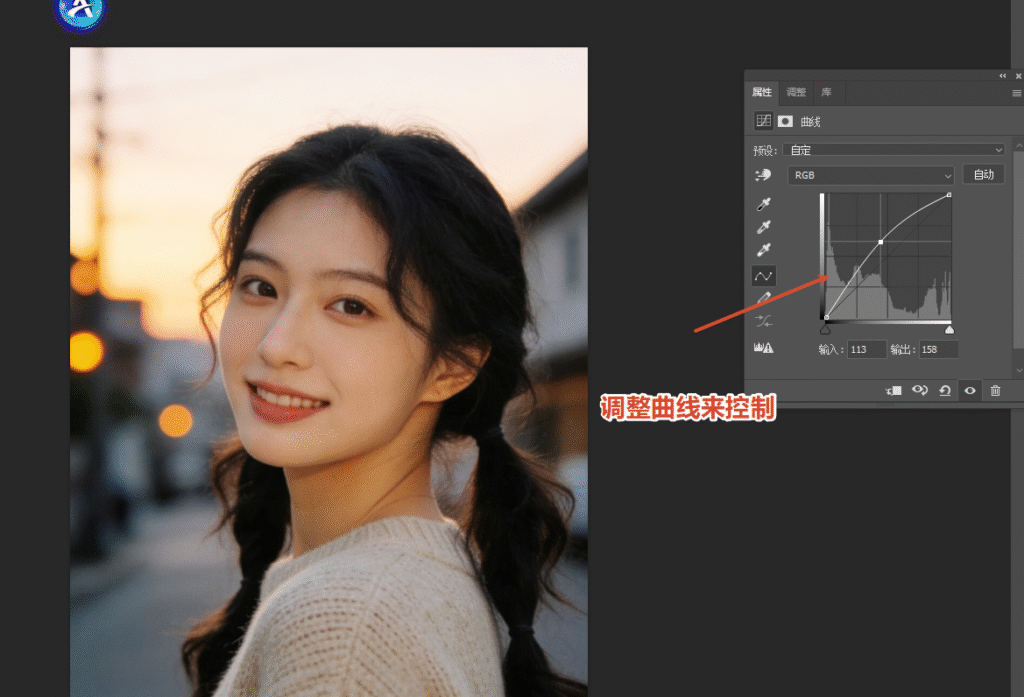 用蒙版精准控制美白范围
