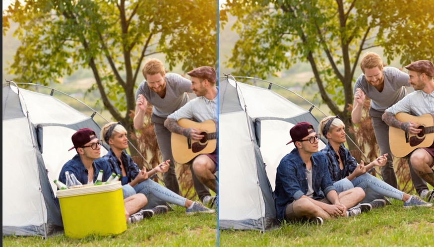 PS 去除照片遮挡物的方法