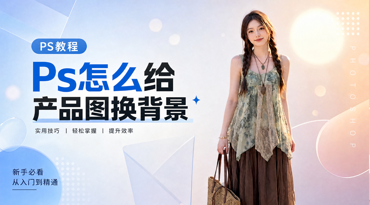 PS人物抠图换背景教程 新手零失误（banana修图一键搞定）