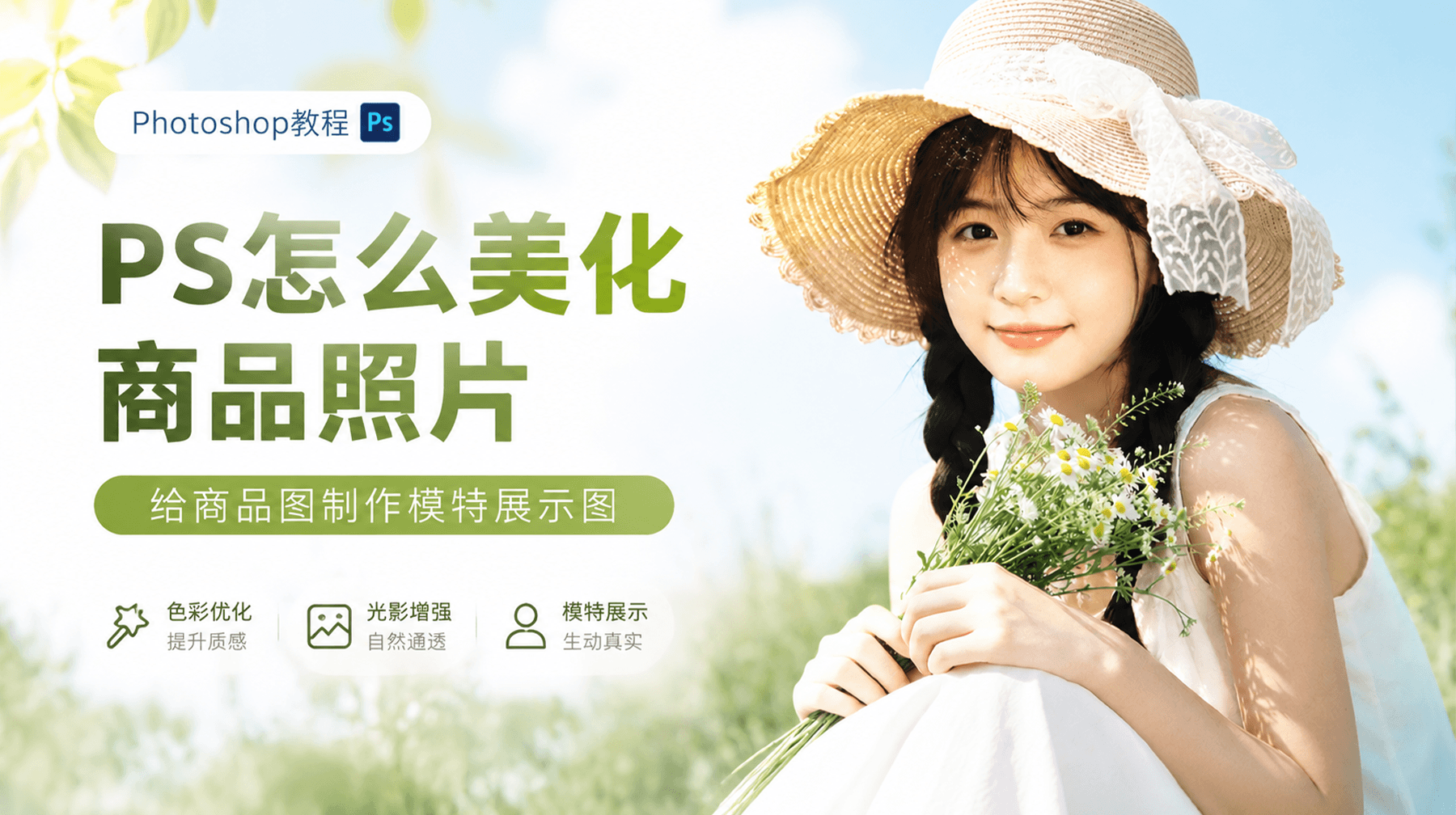 PS怎么美化商品照片，给商品图制作模特展示图