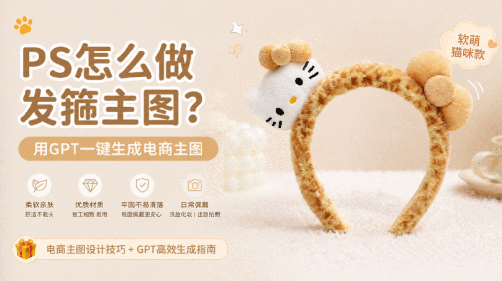 PS怎么做发箍主图