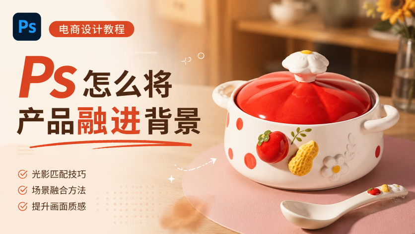 Ps怎么做商品主图？30s教会你如何给砂锅换背景