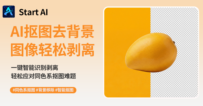 抠图去背景：一键移除背景，保留发丝细节