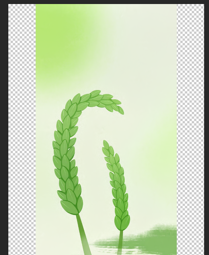 启动Photoshop，打开需要添加渐变效果的图片或设计稿