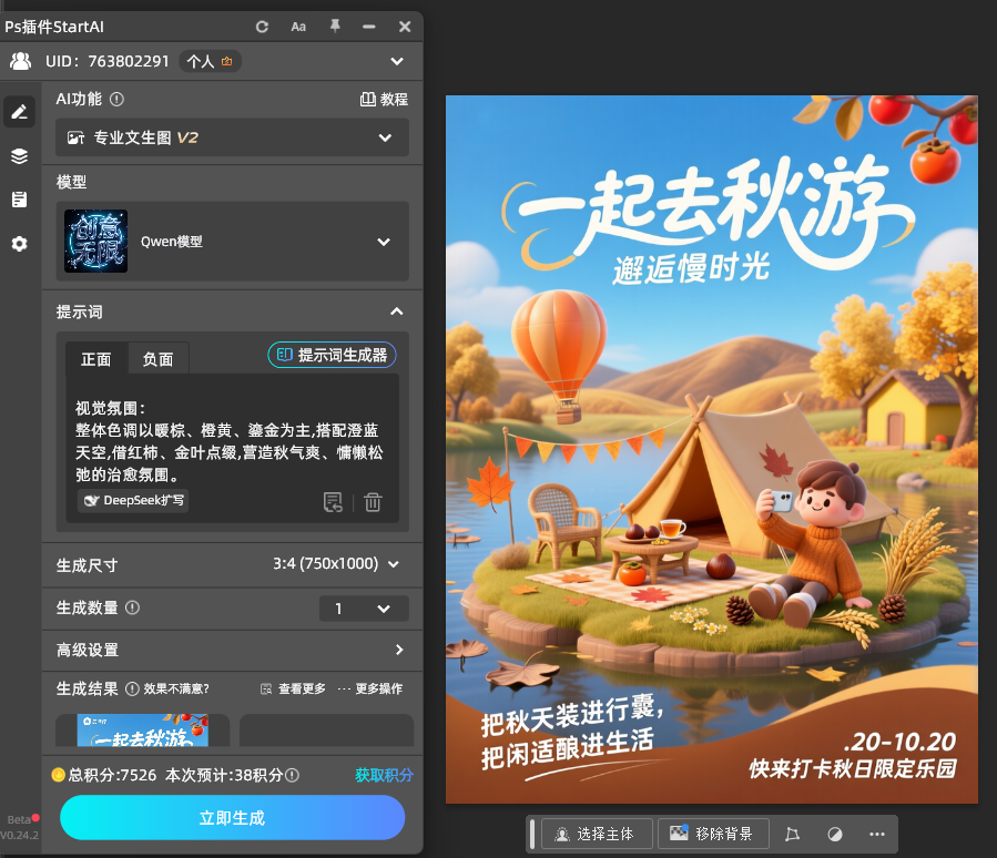 成功生成