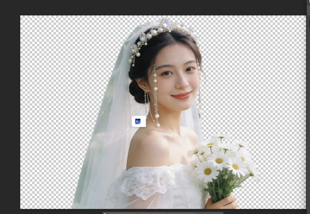 婚纱照抠图效果