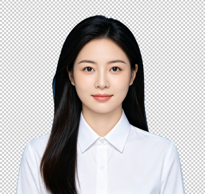 证件照抠图效果