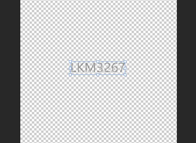 先用文字工具制作单个水印文字 / 图案，调整好字体、颜色、透明度