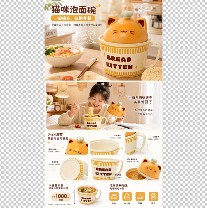 一键生成，导出精修详情图