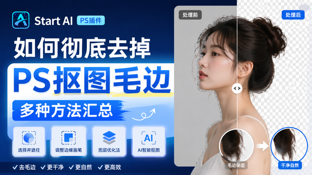 如何彻底去掉 PS 抠图毛边 多种方法汇总