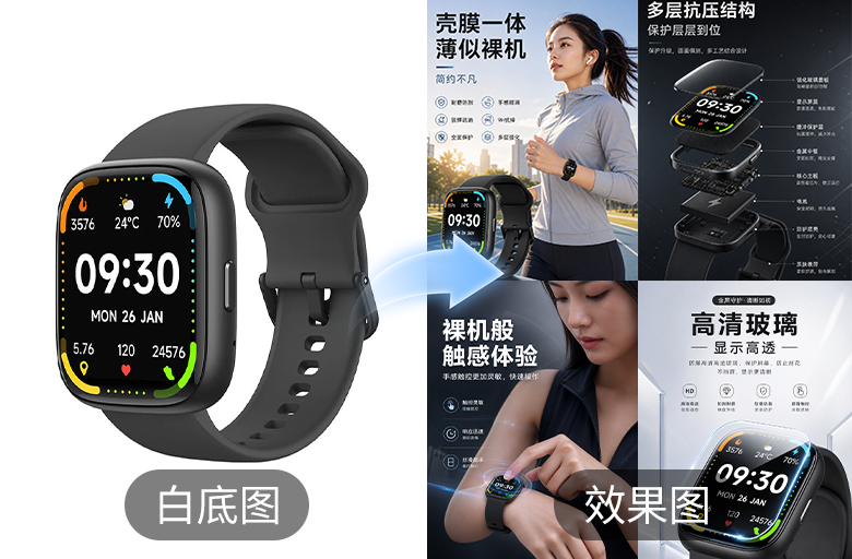 分屏制作手表电商详情页