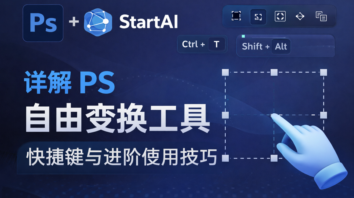 详解 PS 自由变换工具 快捷键与进阶使用技巧