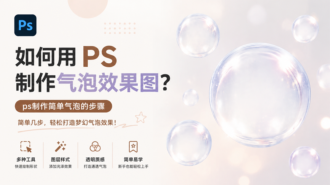 如何用ps制作气泡效果图？ps制作简单气泡的步骤