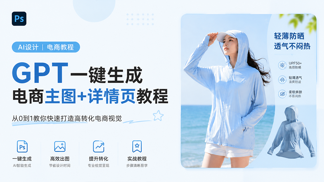 GPT一键生成电商主图+详情页教程