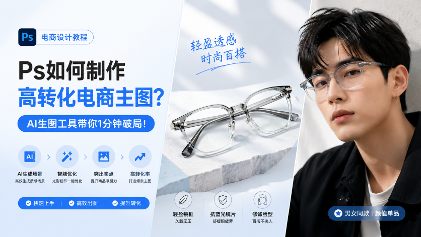 ps插件效果制作封面展示图
