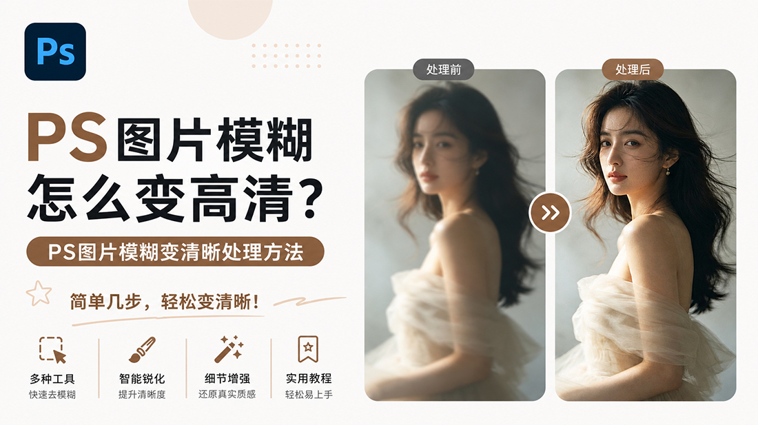 ps图片模糊怎么变高清？ps图片模糊变清晰处理方法