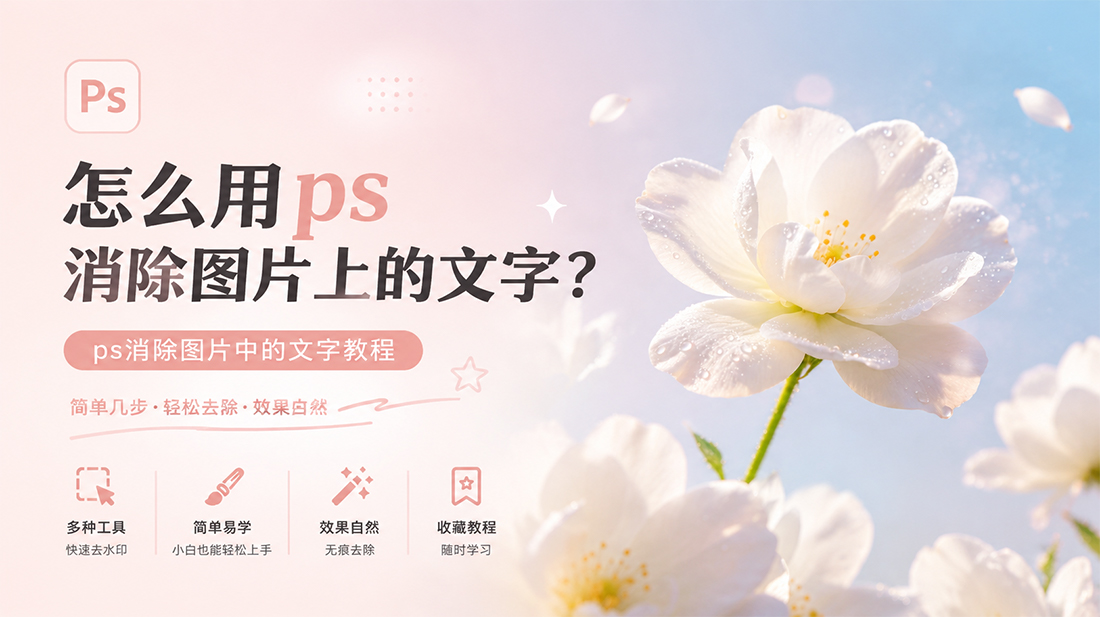 怎么用ps消除图片上的文字？ps消除图片中的文字教程