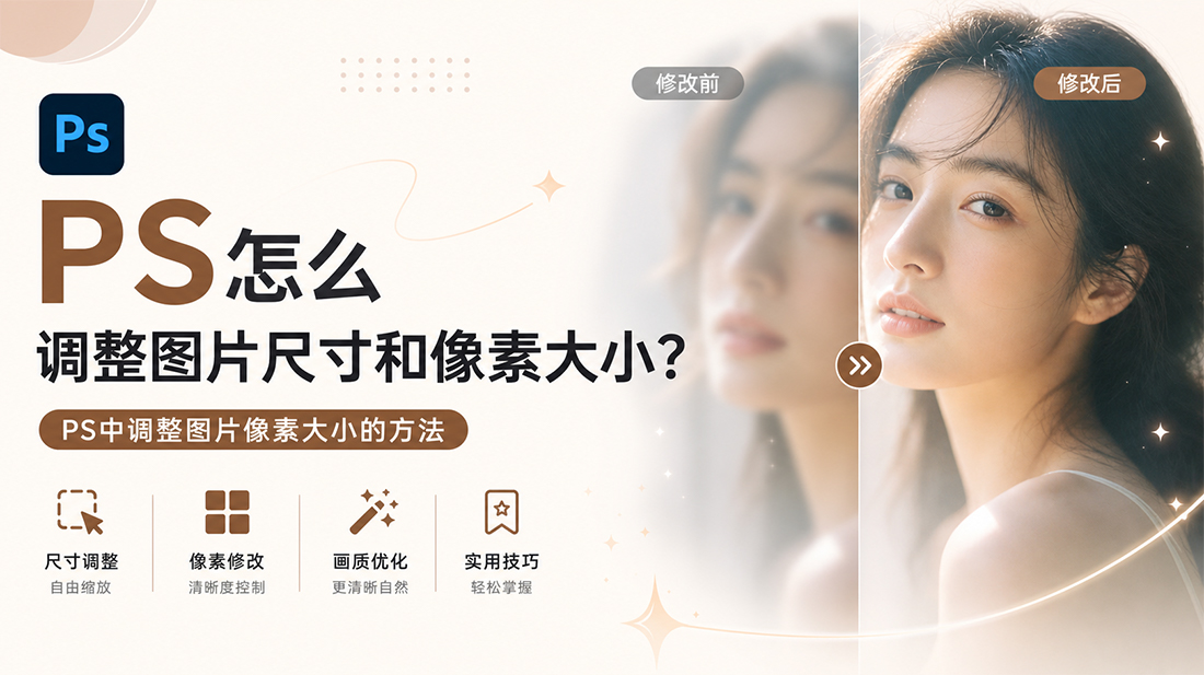 ps怎么调整图片尺寸和像素大小？ps中调整图片像素大小的方法