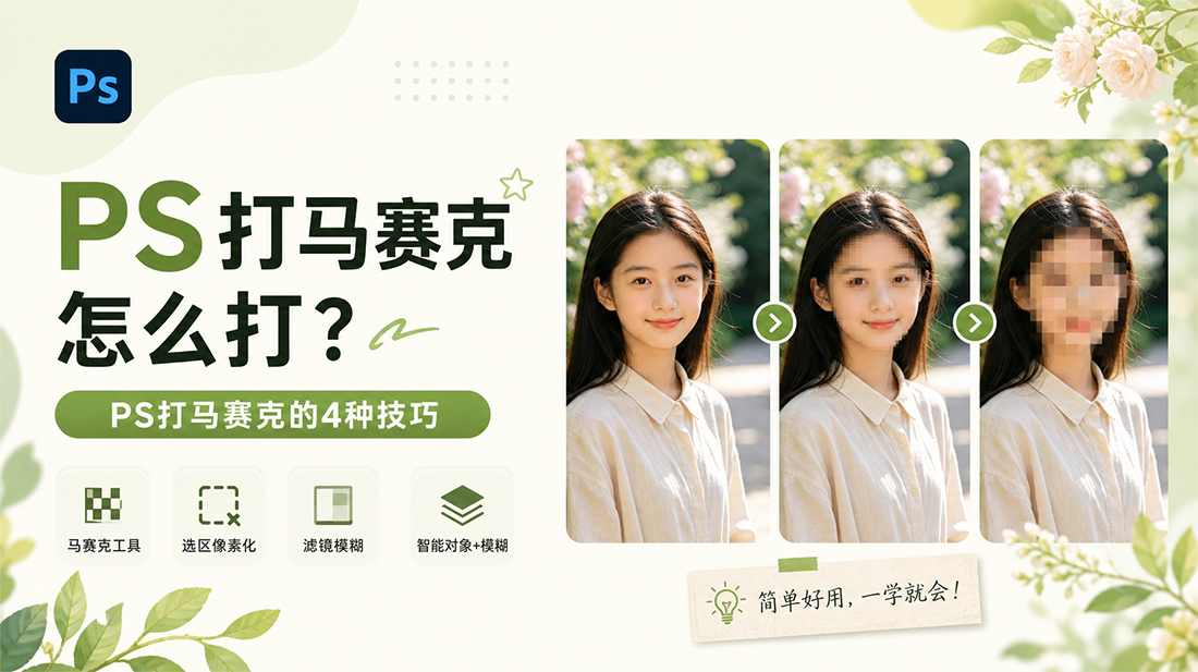 ps打马赛克怎么打？ps打马赛克的4种技巧