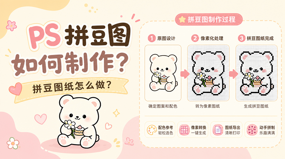 ps拼豆图如何制作？拼豆图纸怎么做？